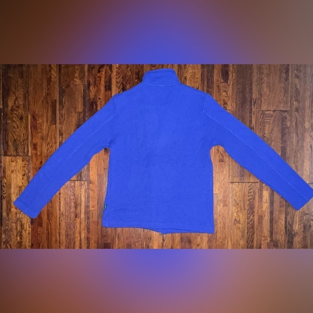 KUHL Asymmetrical Wool Knit Jacket in Royal Blue Size Medium - Picture 8 of 8